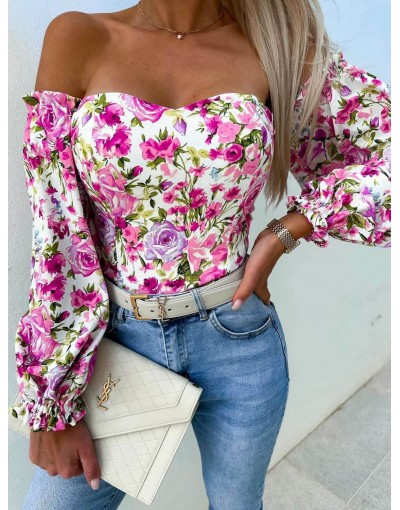 Top Floral WHITE